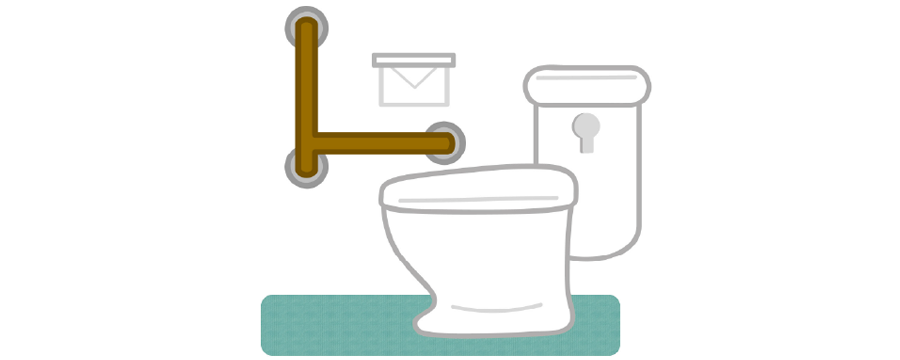 トイレ用 手すり取付