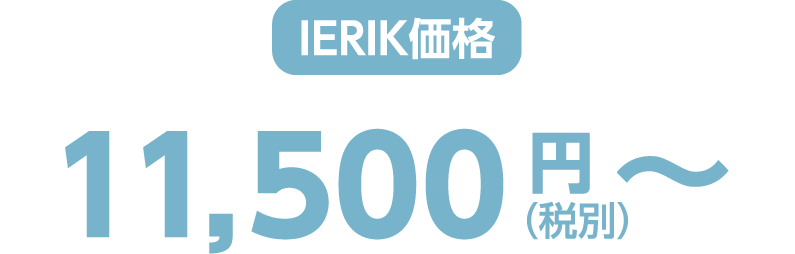 ierik価格 11,500円（税別）〜