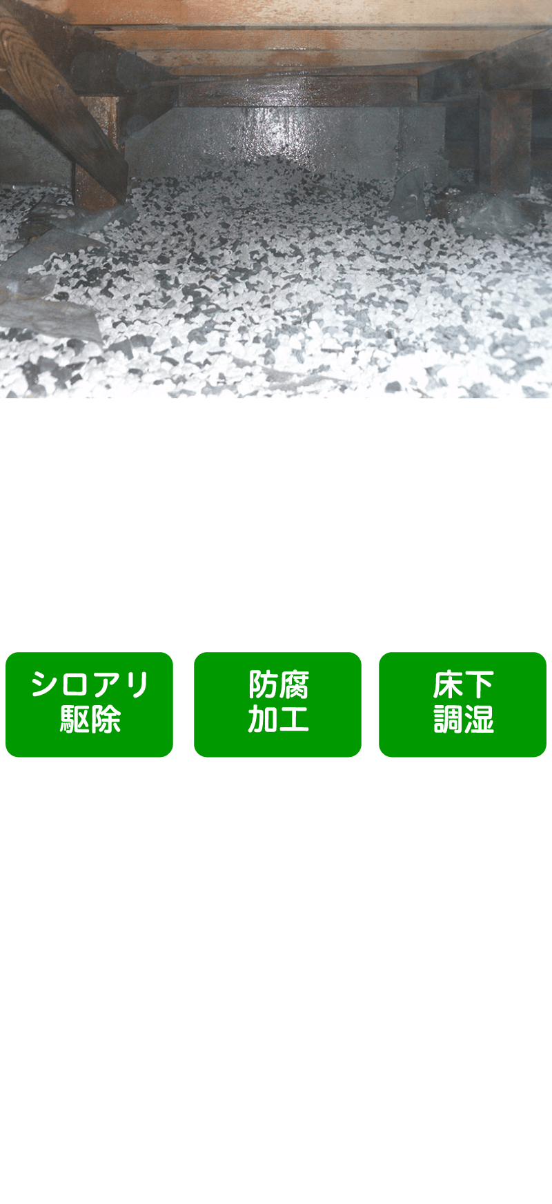 床下の総合保全コース 27,500円(税込)〜